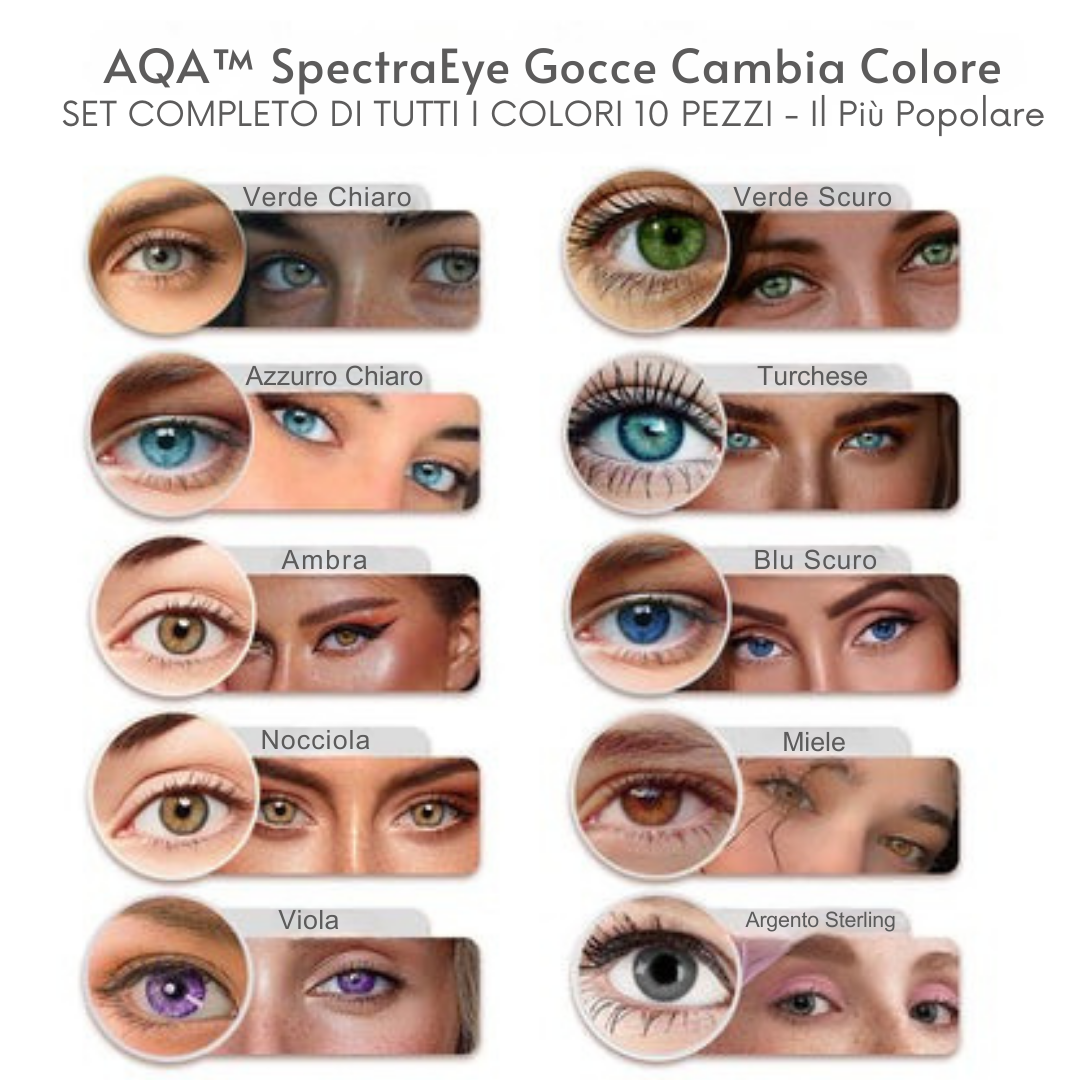 Cosmetic color-enhancing drops that give eyes a temporary brightening and tone-boosting effect