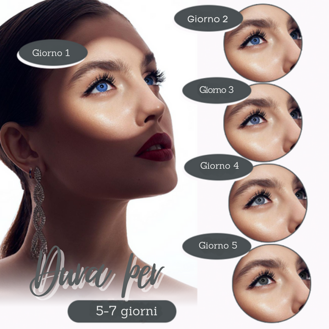 Cosmetic color-enhancing drops that give eyes a temporary brightening and tone-boosting effect