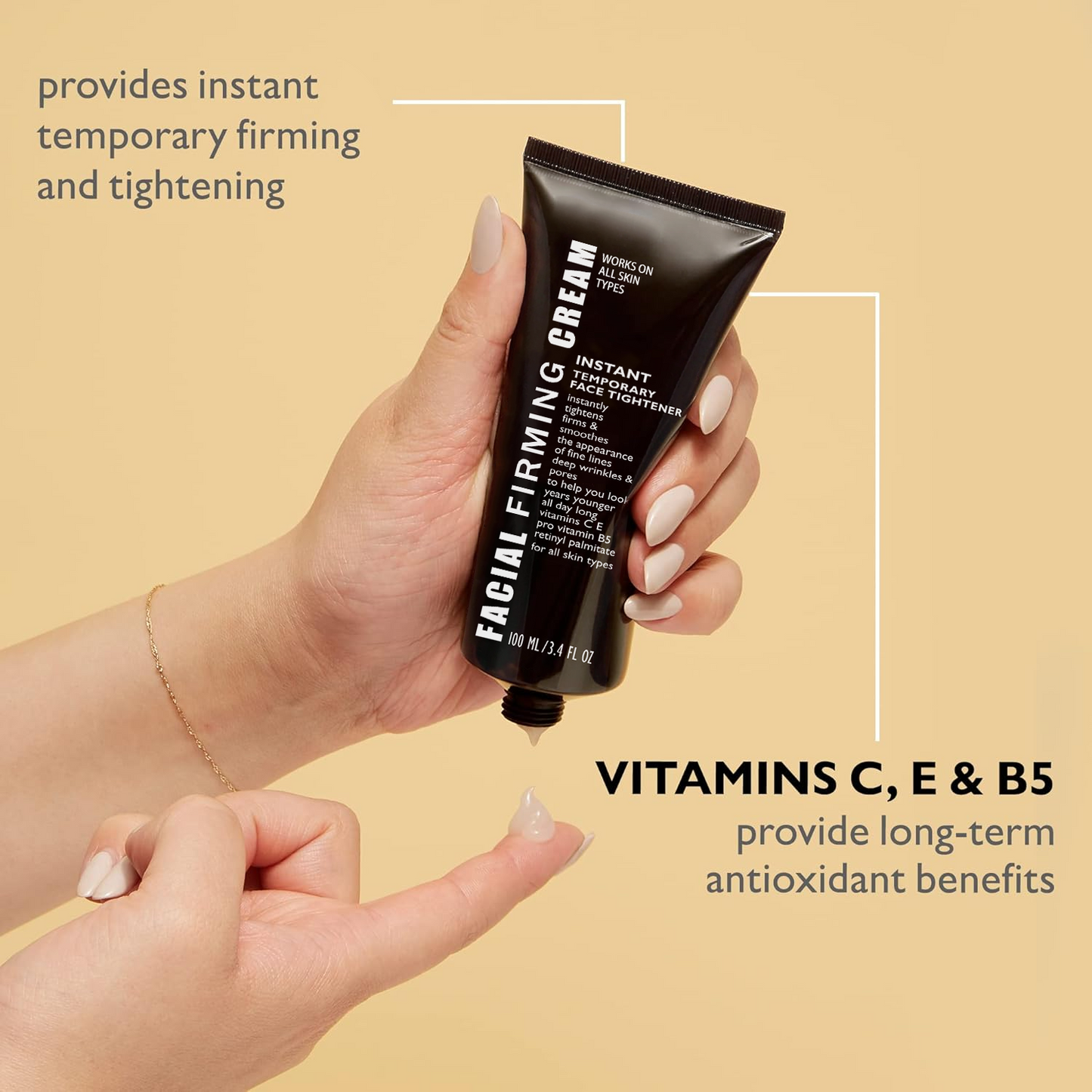 Fast-acting tightening cream that visibly smooths fine lines and firms the look of skin in seconds