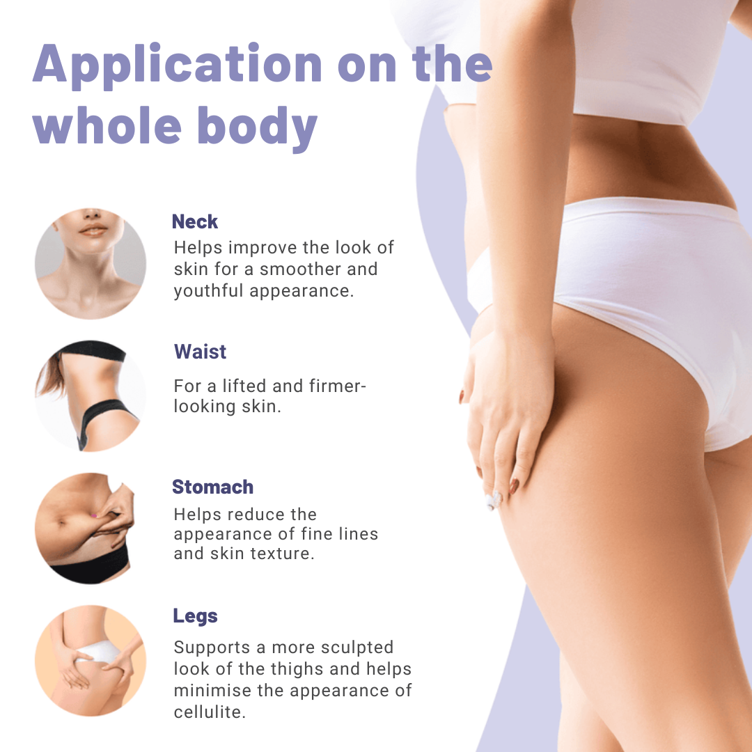 LiftTape Pro invisible lifting patch applied on abdomen—ultra-thin finish under clothing