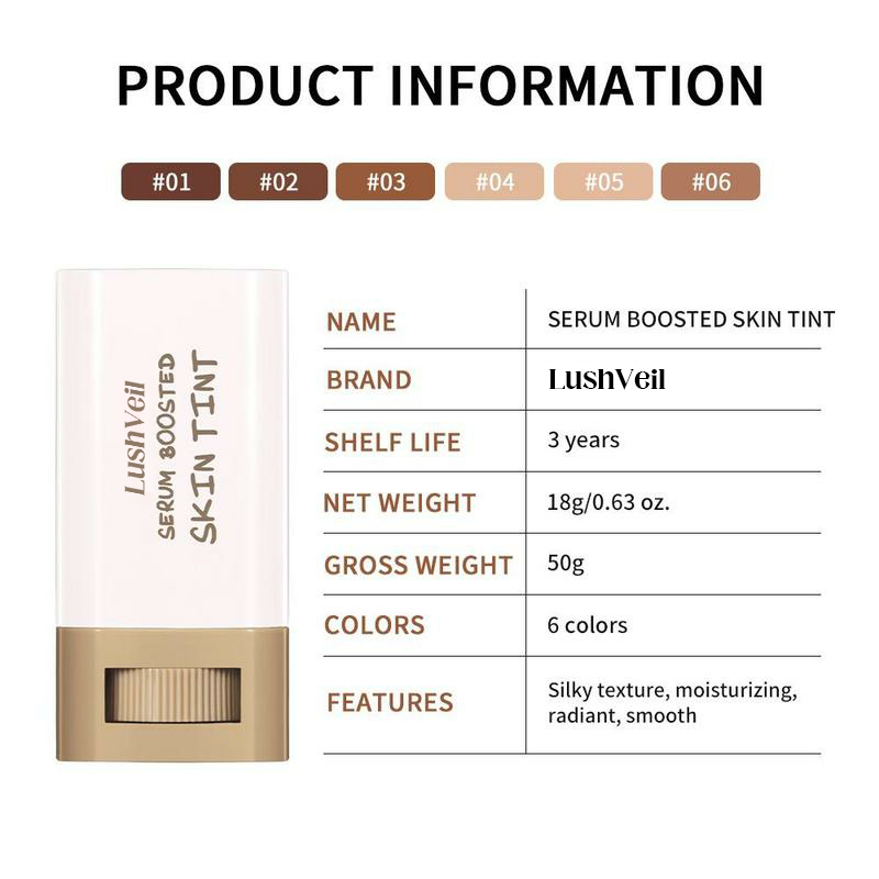 LumiCover high-coverage stick foundation open tube with creamy bullet
