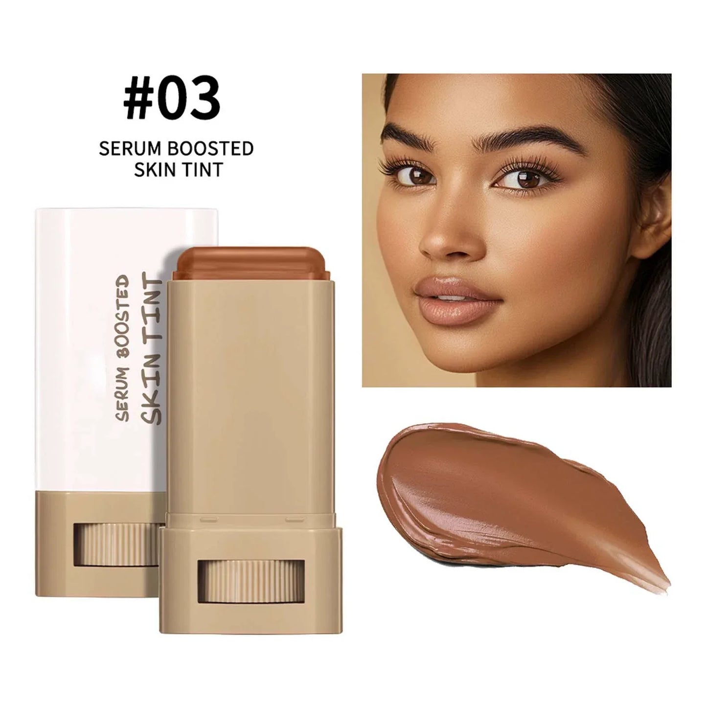 LumiCover high-coverage stick foundation open tube with creamy bullet