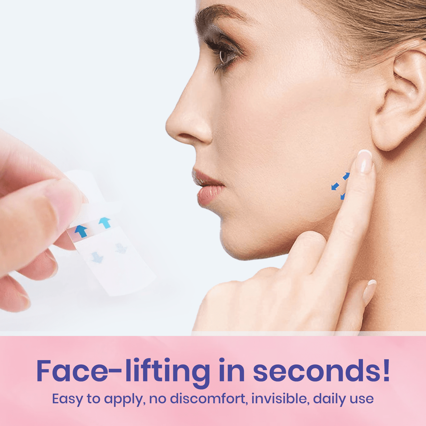 InvisiLift invisible face-lifting tape