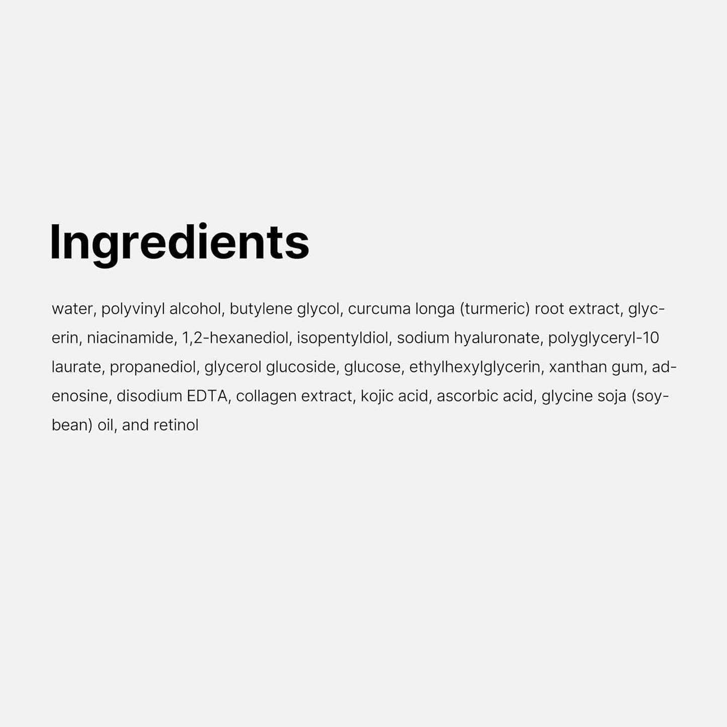 Revix brightening peel-off mask tube with golden gel texture swatch