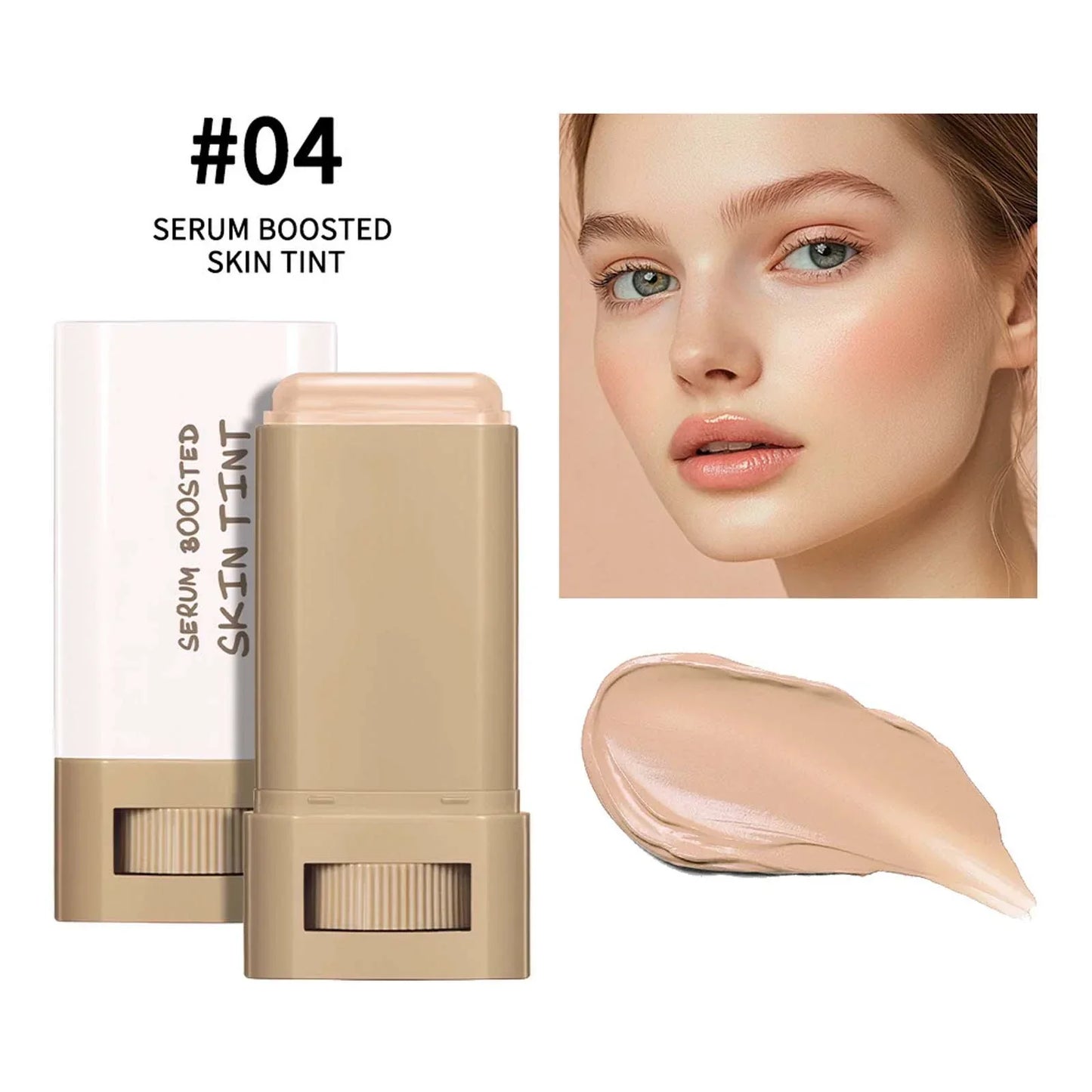 LumiCover high-coverage stick foundation open tube with creamy bullet