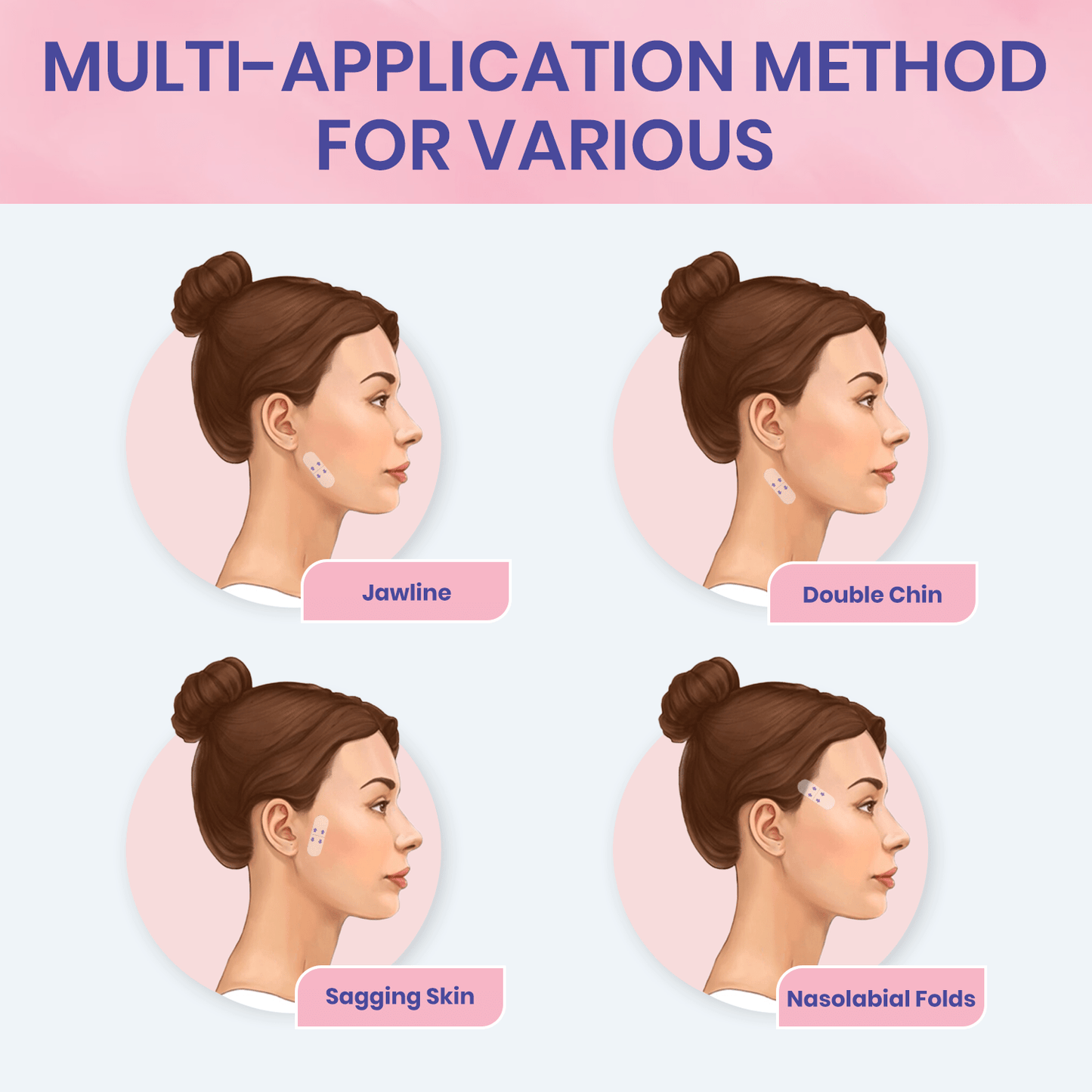 InvisiLift invisible face-lifting tape