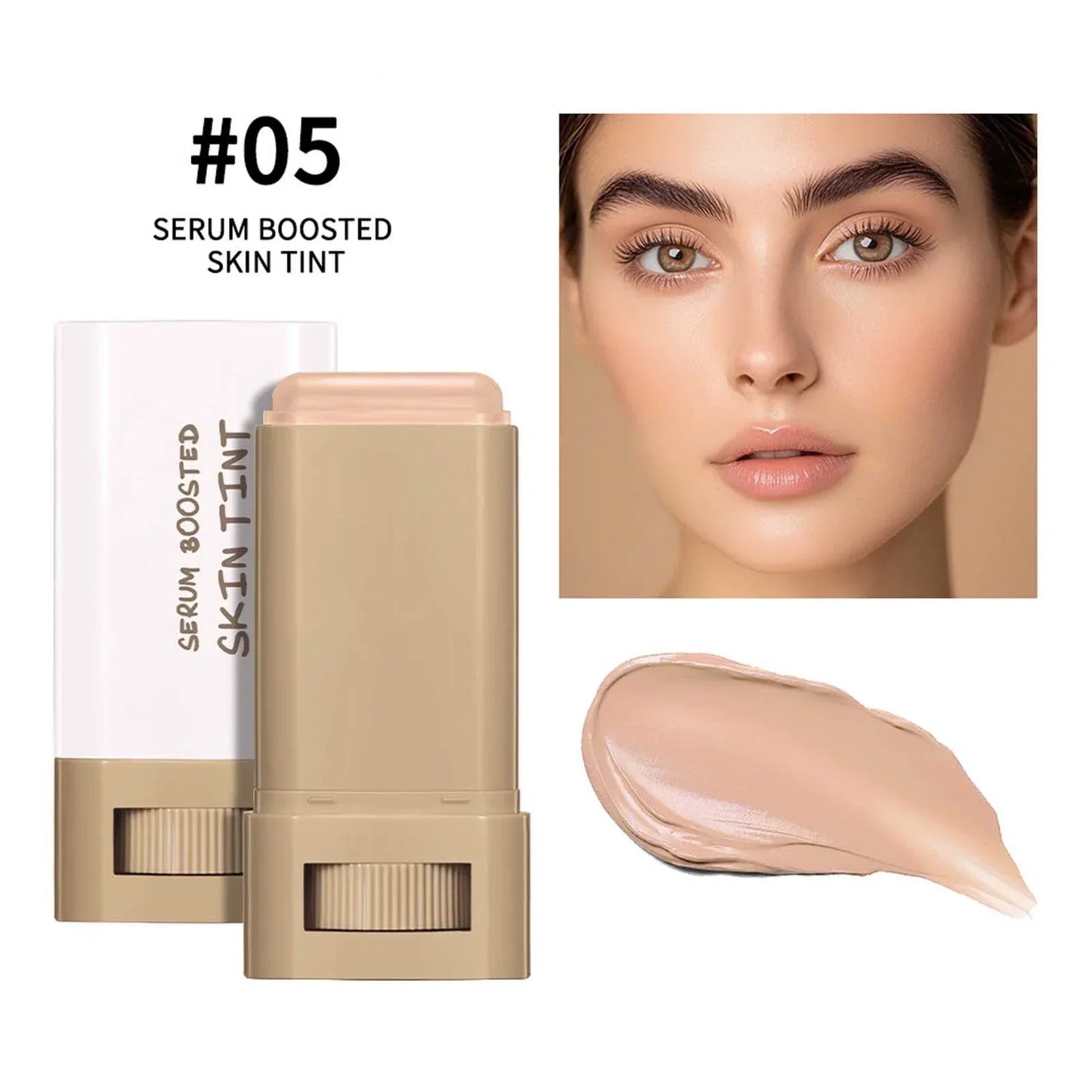 LumiCover high-coverage stick foundation open tube with creamy bullet
