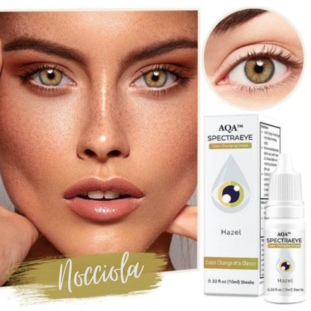 Cosmetic color-enhancing drops that give eyes a temporary brightening and tone-boosting effect