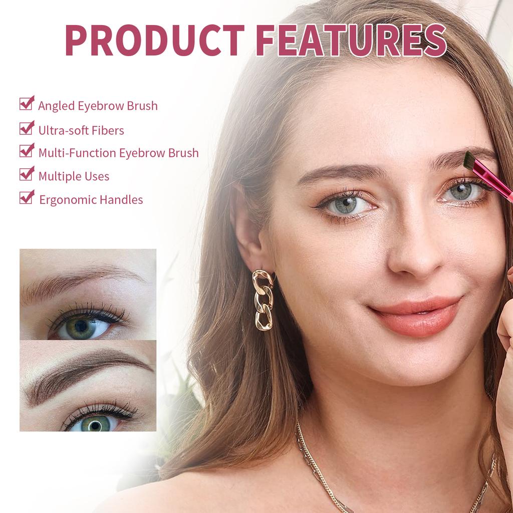 Applying MicroBrow Brush to fill sparse areas for a natural microbladed look