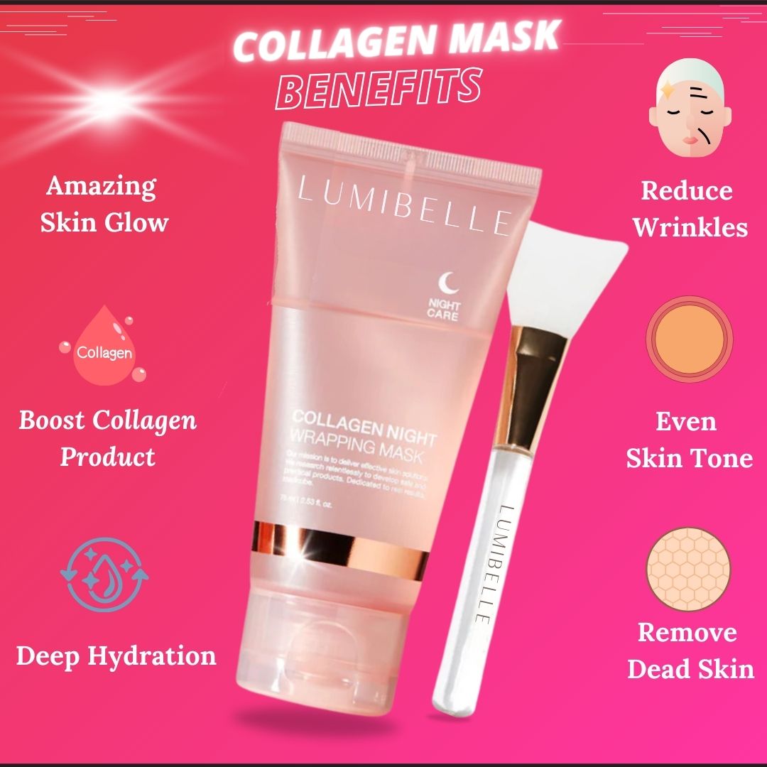 Leave-on overnight collagen mask that deeply hydrates, cushions skin, and visibly smooths for a rested, radiant look by morning