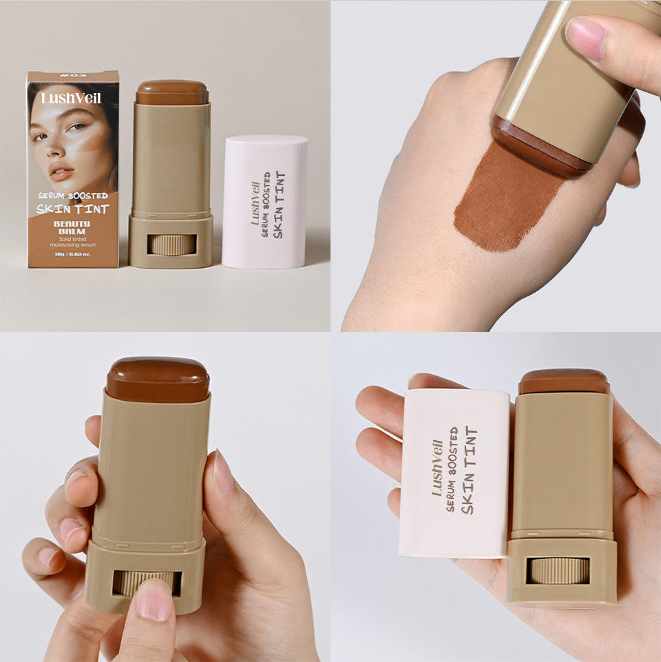 LumiCover high-coverage stick foundation open tube with creamy bullet