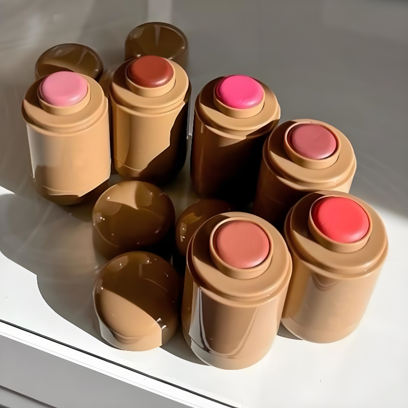 Pocket cream blush stick with buildable, blendable color and a dewy, skin-like finish