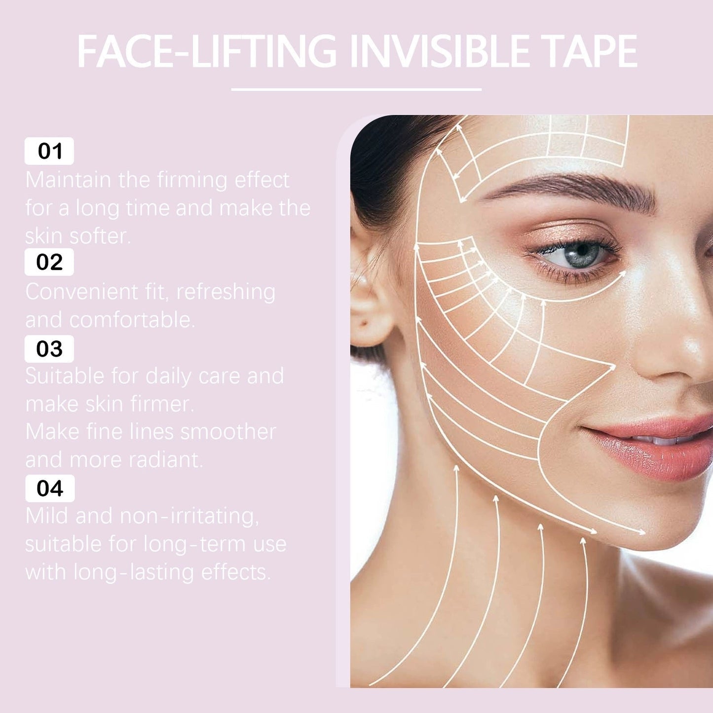 InvisiLift invisible face-lifting tape