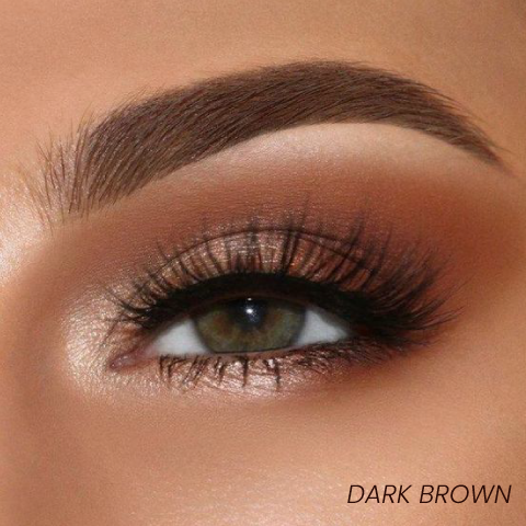 Before and after brows filled with MicroBrow Pen for natural microbladed loo