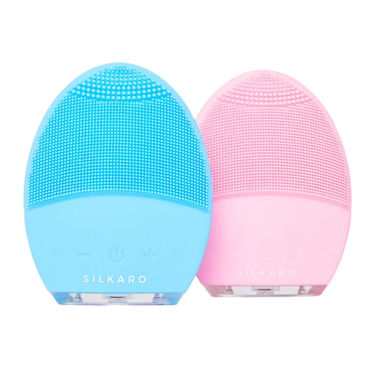 Interchangeable brush heads for daily cleanse and gentle exfoliation