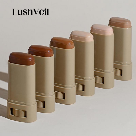 LumiCover high-coverage stick foundation open tube with creamy bullet
