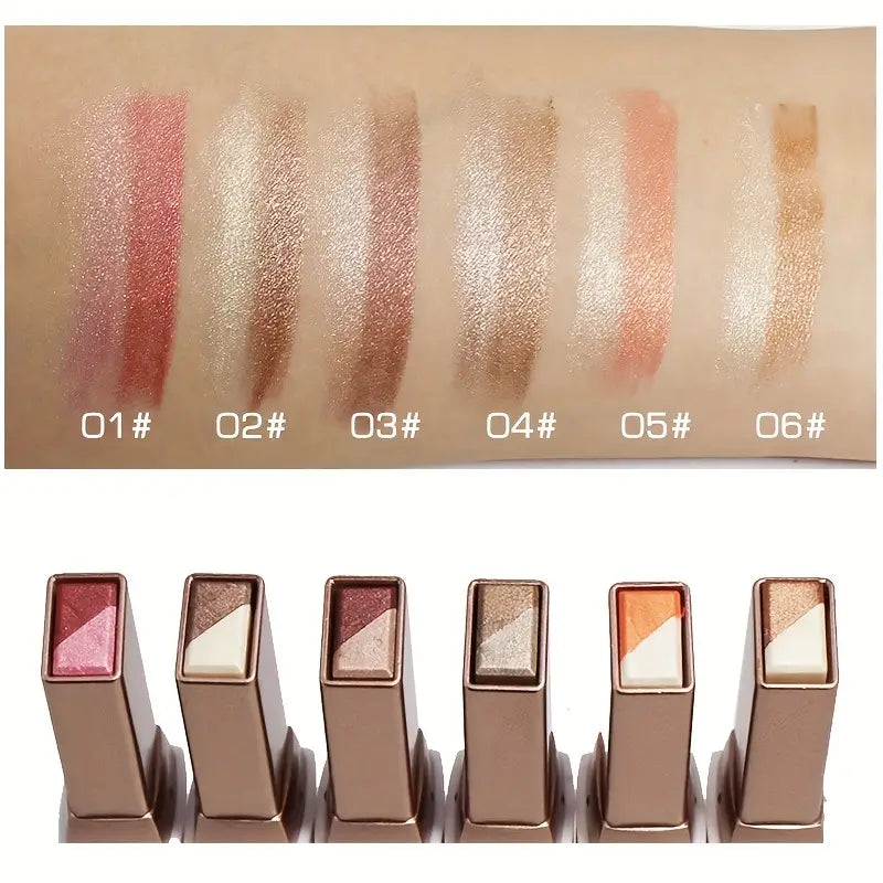 DuoColor two-tone eyeshadow stick showing dual shades