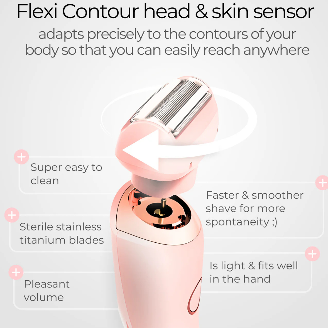 Gentle, portable shaver for fast, nick-free grooming—use dry or in the shower