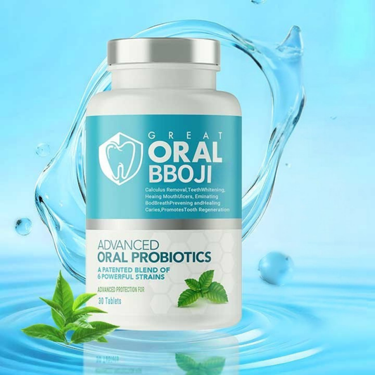 Oral BBOJI effervescent dental care tablets dissolving for fresh-breath rinse