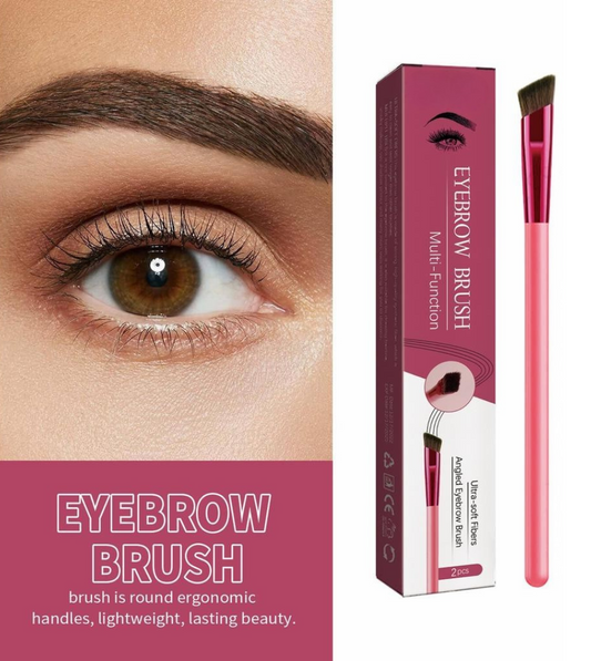 Applying MicroBrow Brush to fill sparse areas for a natural microbladed look
