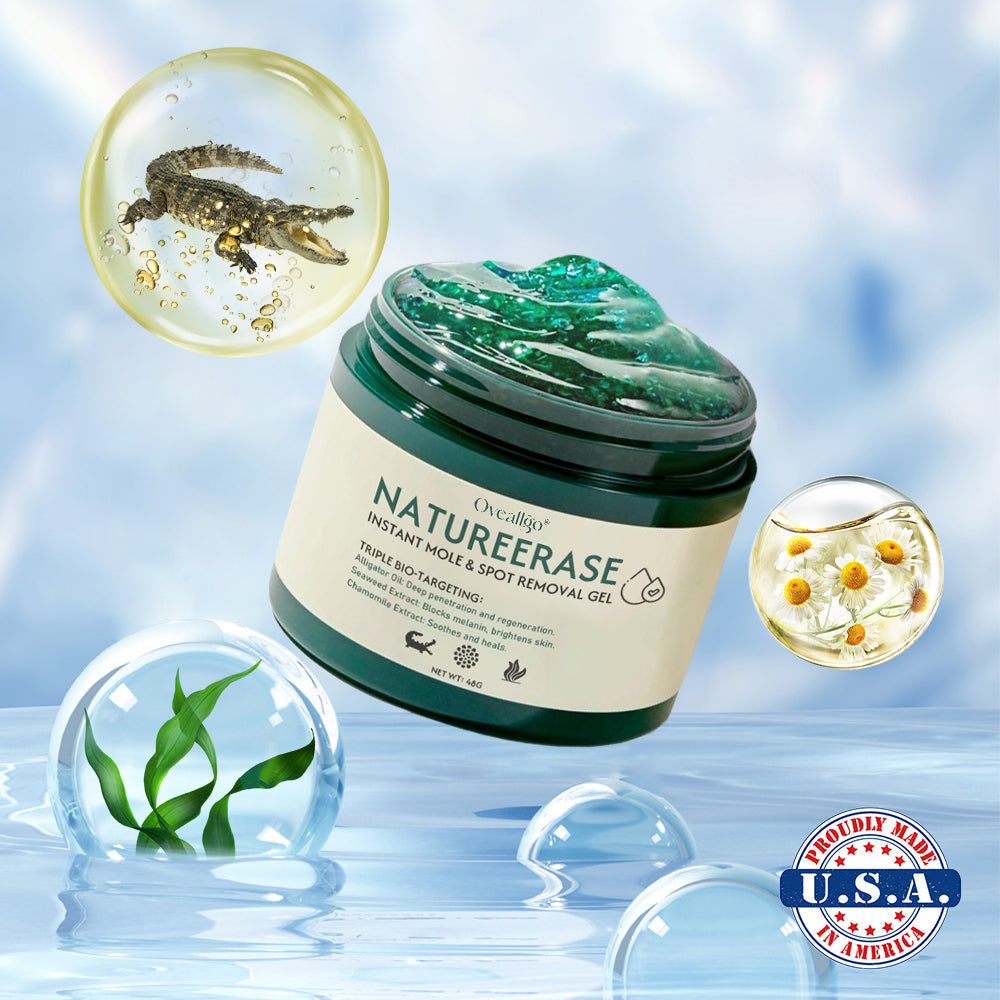 Applying NatureErase gel to targeted area on clean skin