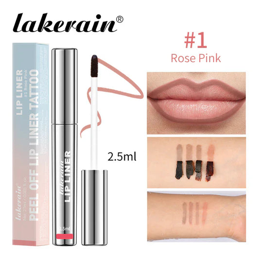 Waterproof lip liner + stain with high-impact pigment and a lightweight matte finish