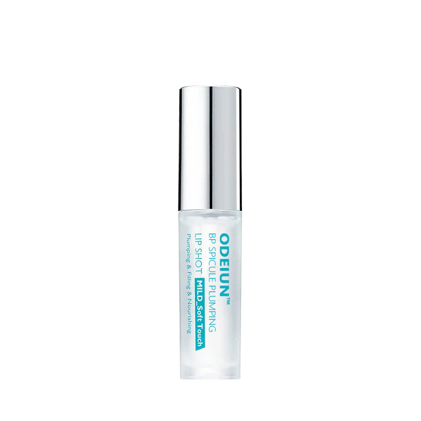 odeiun lip-plumping serum—swatch showing glossy, smooth finish