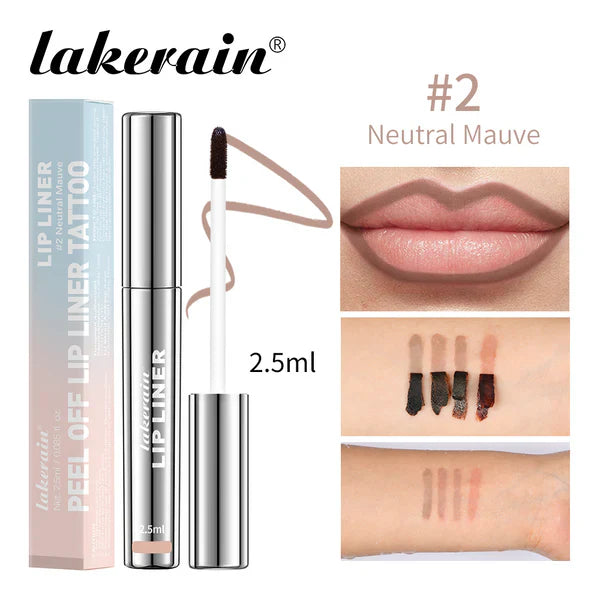 Waterproof lip liner + stain with high-impact pigment and a lightweight matte finish