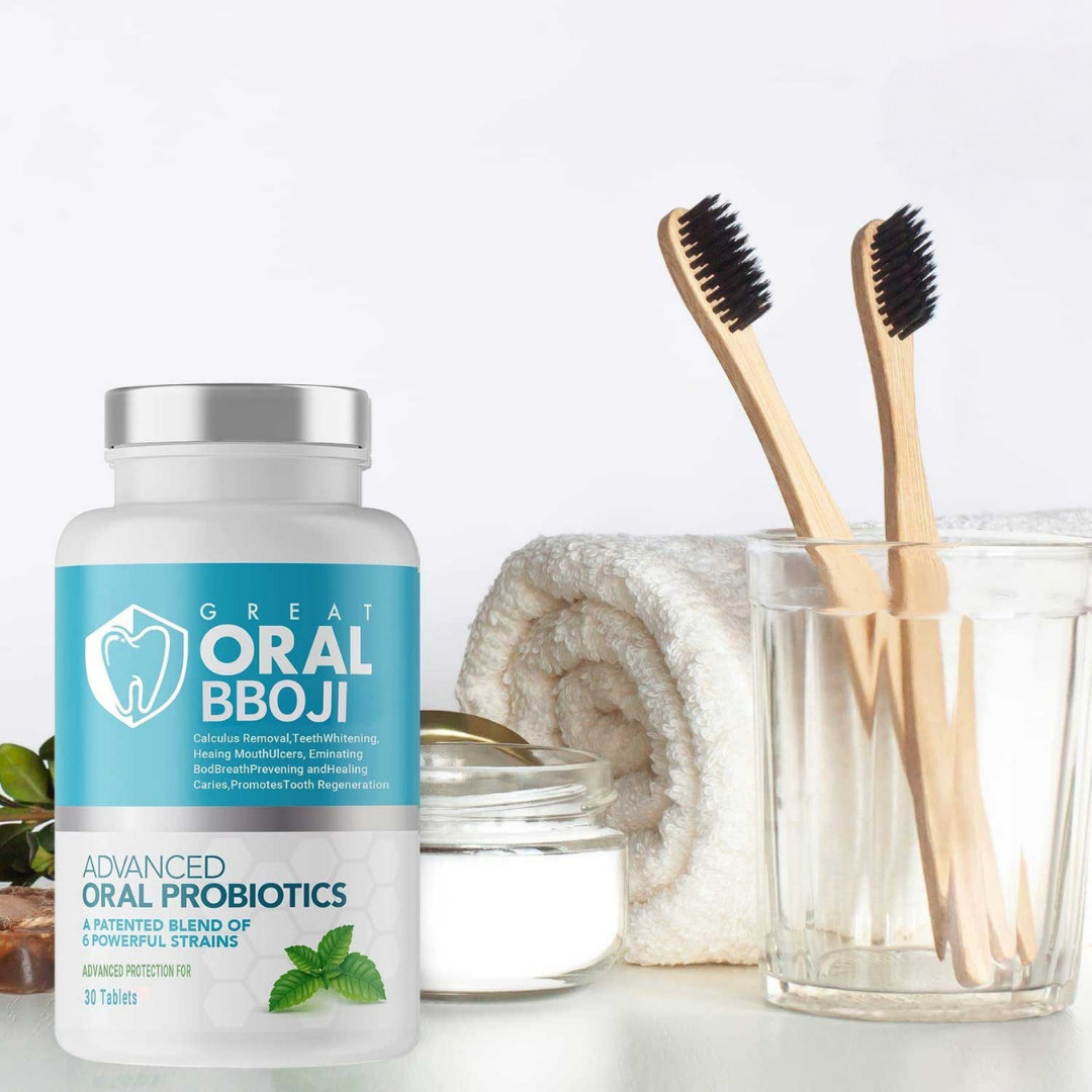 Oral BBOJI effervescent dental care tablets dissolving for fresh-breath rinse