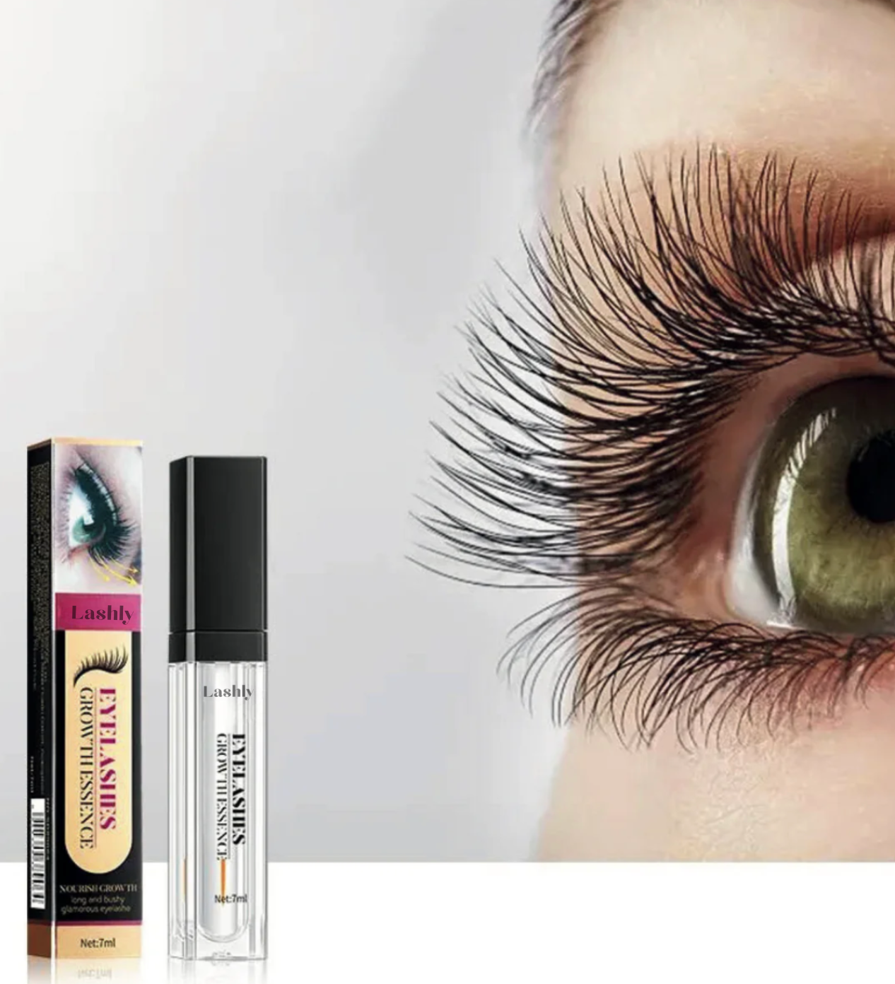VelvetLash lash serum tube and wand — vegan peptide formula, 3 ml