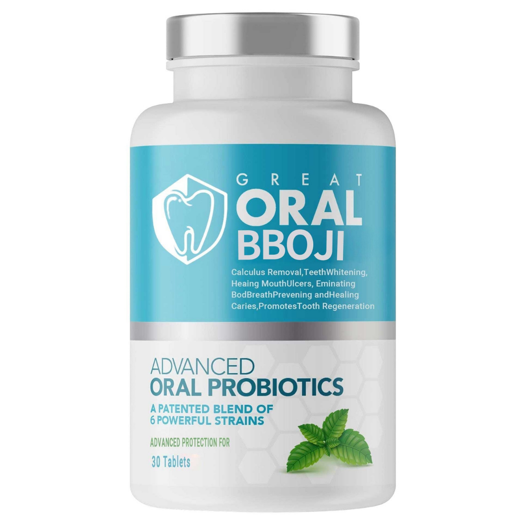 Oral BBOJI effervescent dental care tablets dissolving for fresh-breath rinse