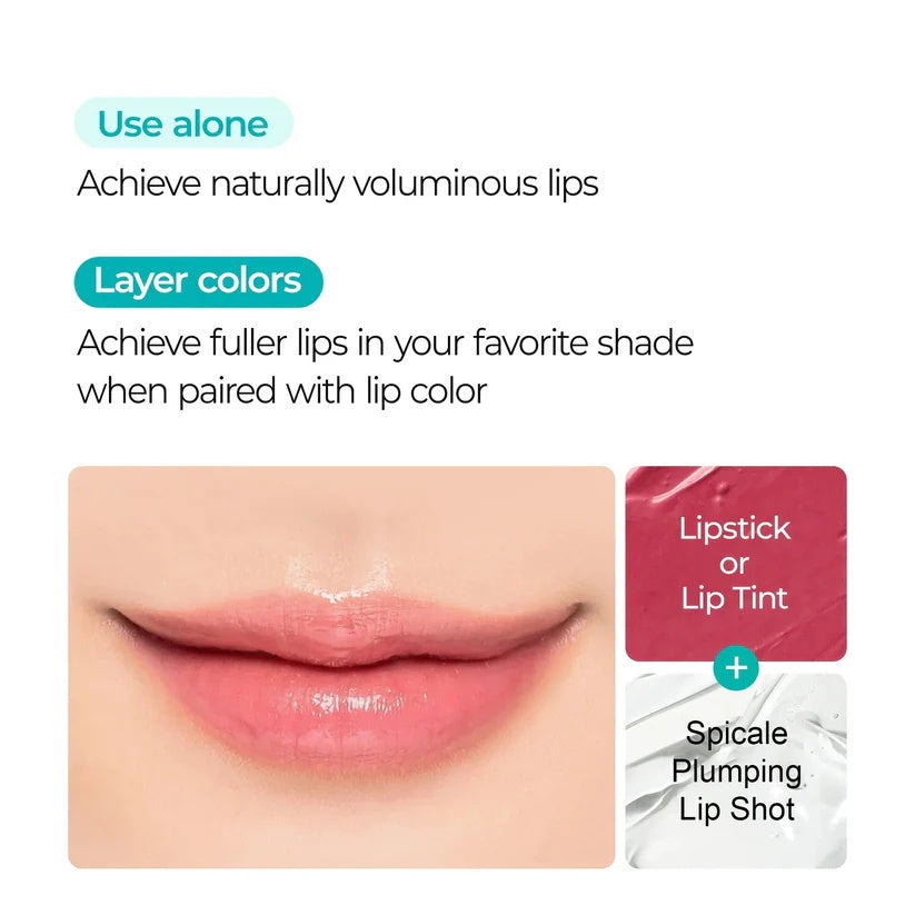odeiun lip-plumping serum—swatch showing glossy, smooth finish