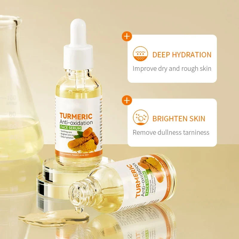 NiaTurm turmeric and niacinamide dark spot serum bottle with dropper