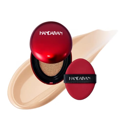 Handaiyan high-coverage cushion compact with puff and soft-matte swatch