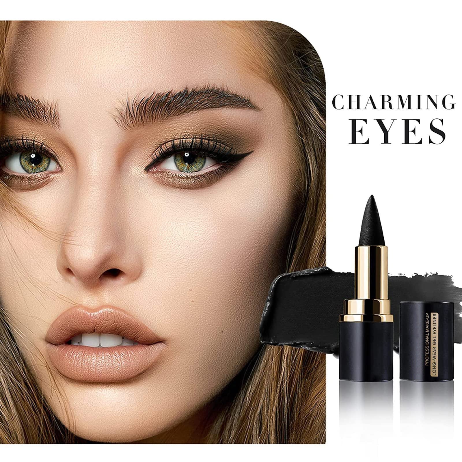 Create crisp lines or smoky wings with smudge- and water-resistant wear that lasts