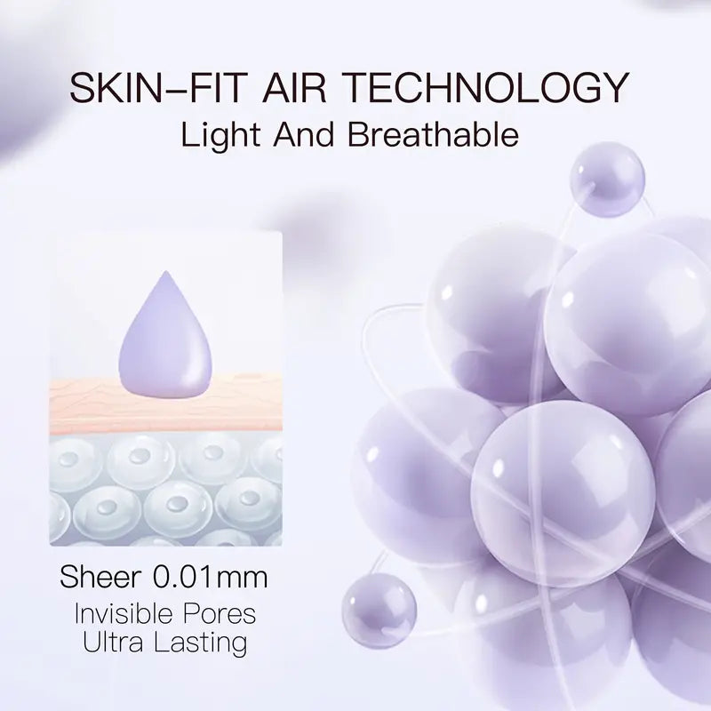 tonesync primer—swatch showing color-change before, during, and after to match skin tone