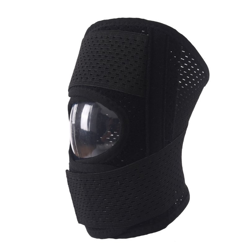 FlexiKnee adjustable knee brace with open patella and V strap
