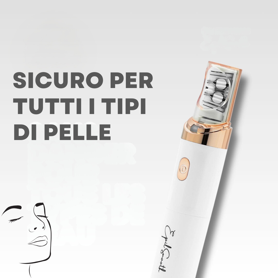 Pocket-friendly facial hair remover for quick, gentle touch-ups on upper lip, chin, cheeks, and jawline