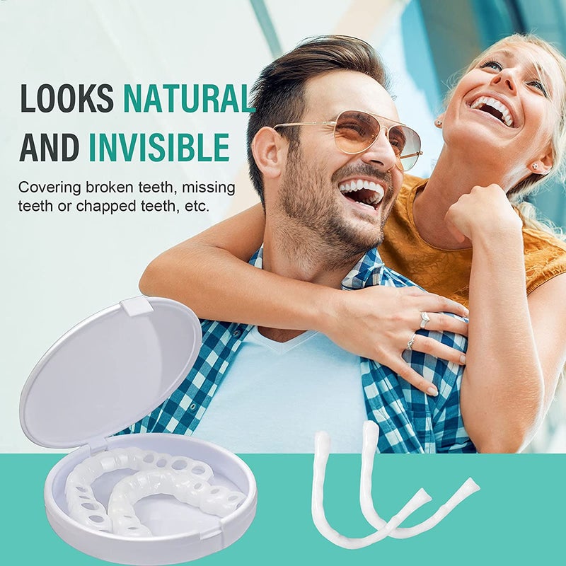 SnapGleam instant cosmetic veneers submerged in water—reusable, soft & safe material