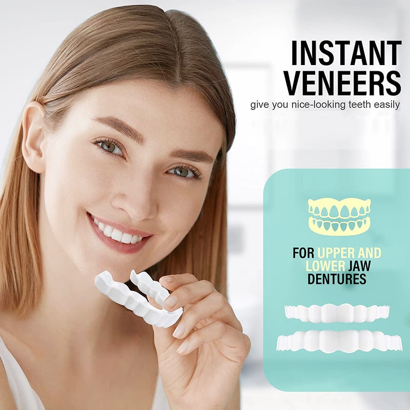 SnapGleam instant cosmetic veneers submerged in water—reusable, soft & safe material