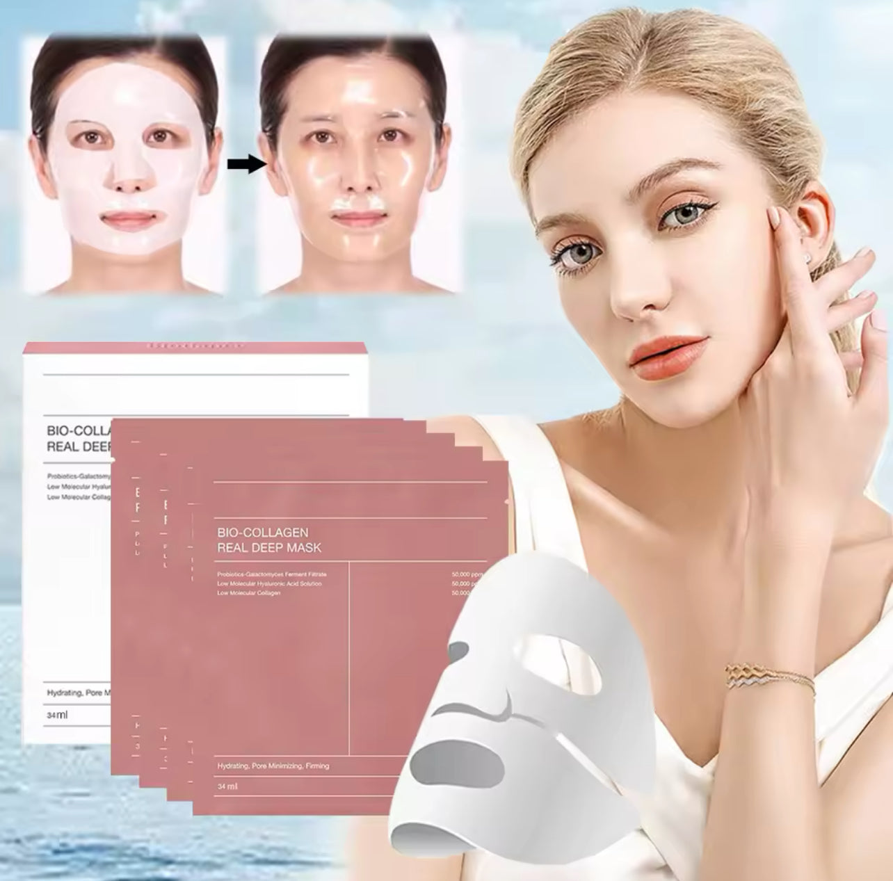 Leave-on overnight collagen mask that deeply hydrates, softens the look of fine lines, and boosts next-day glow