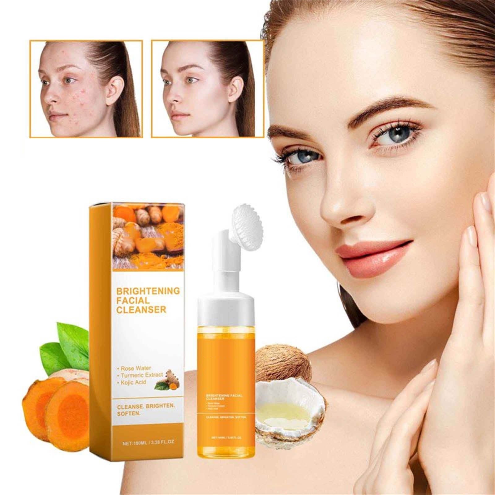 Creamy turmeric brightening cleanser that removes makeup and excess oil without stripping, leaving skin soft, fresh, and radiant. Vegan daily face wash.