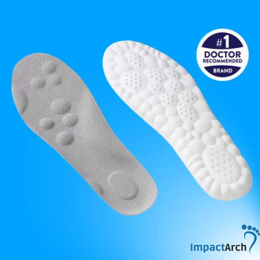 Old worn insoles comparison — reasons to upgrade to supportive cushioning insoles