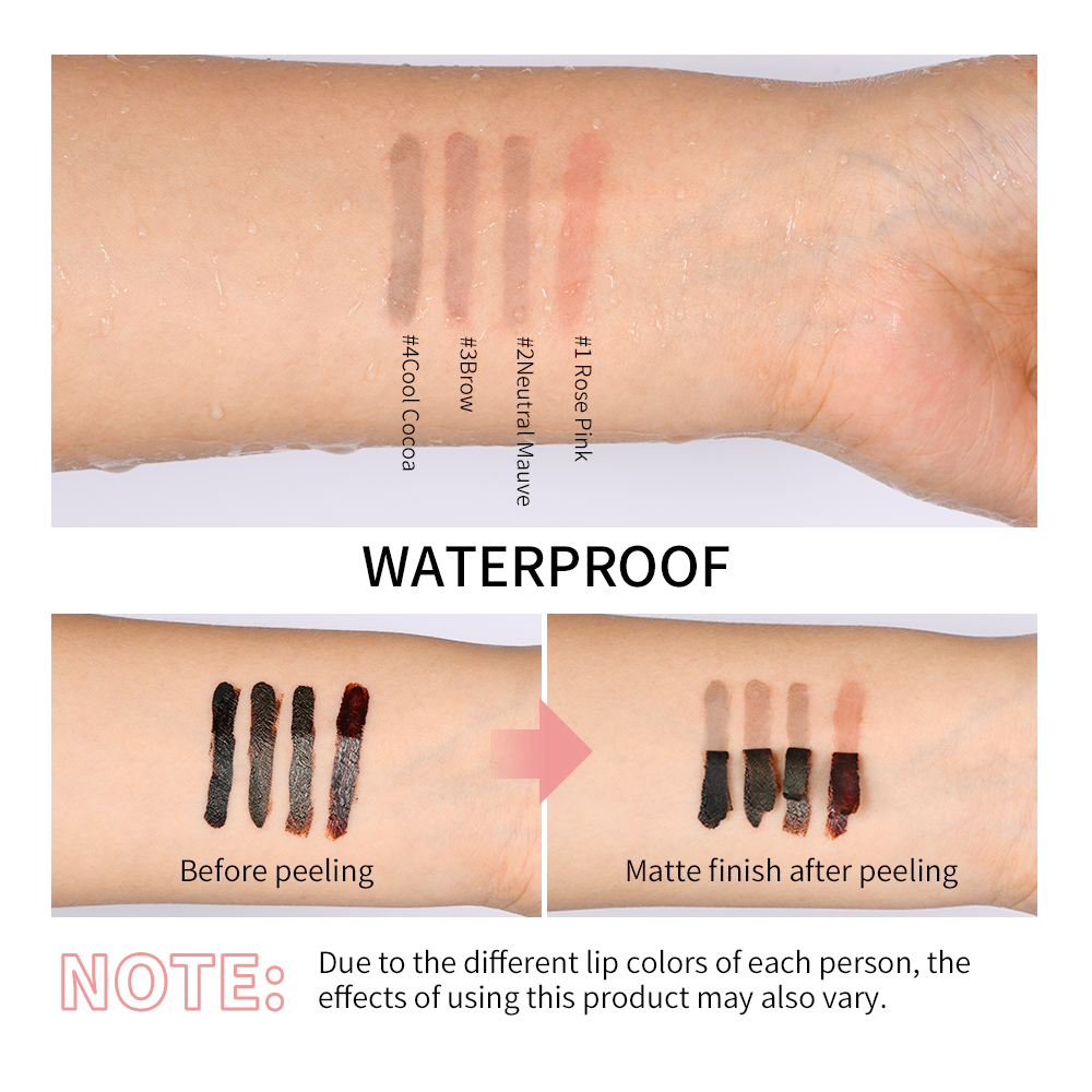 Waterproof lip liner + stain with high-impact pigment and a lightweight matte finish