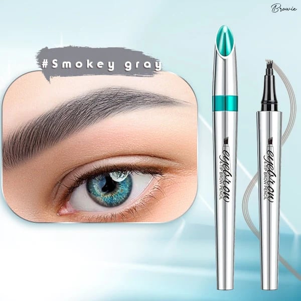 Swatches of BrowSculpt 3D eyebrow pencil shades on skin