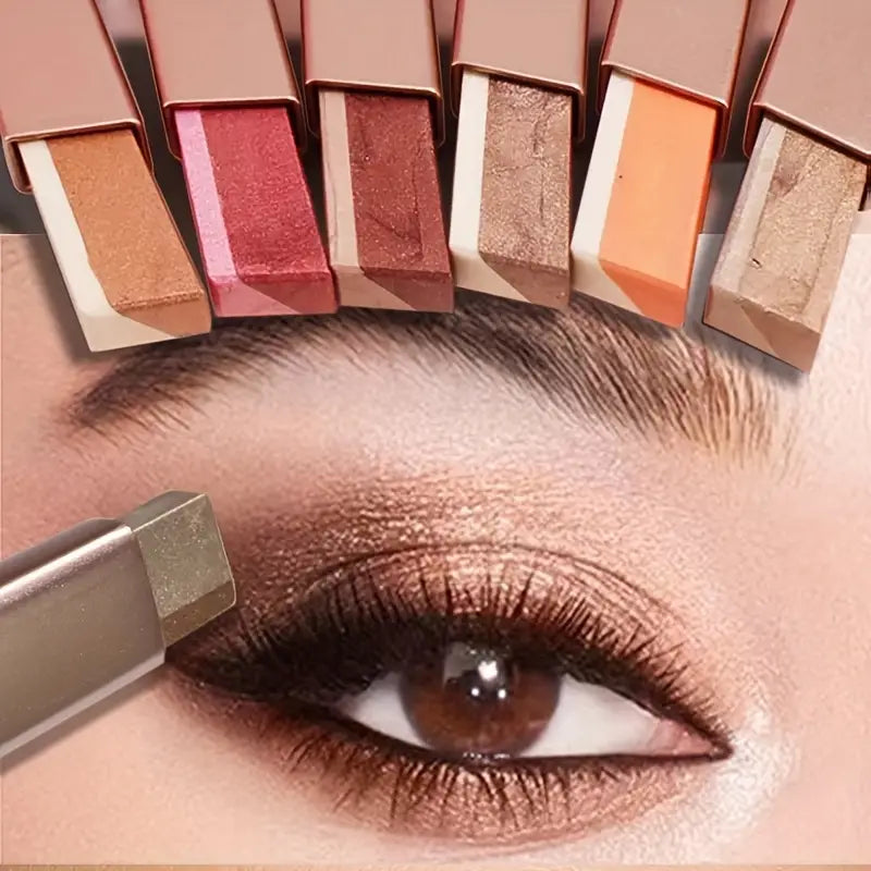 DuoColor two-tone eyeshadow stick showing dual shades