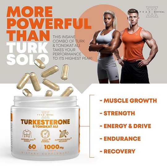 PrimeForce bottle—Ajuga turkestanica and Tongkat Ali capsules