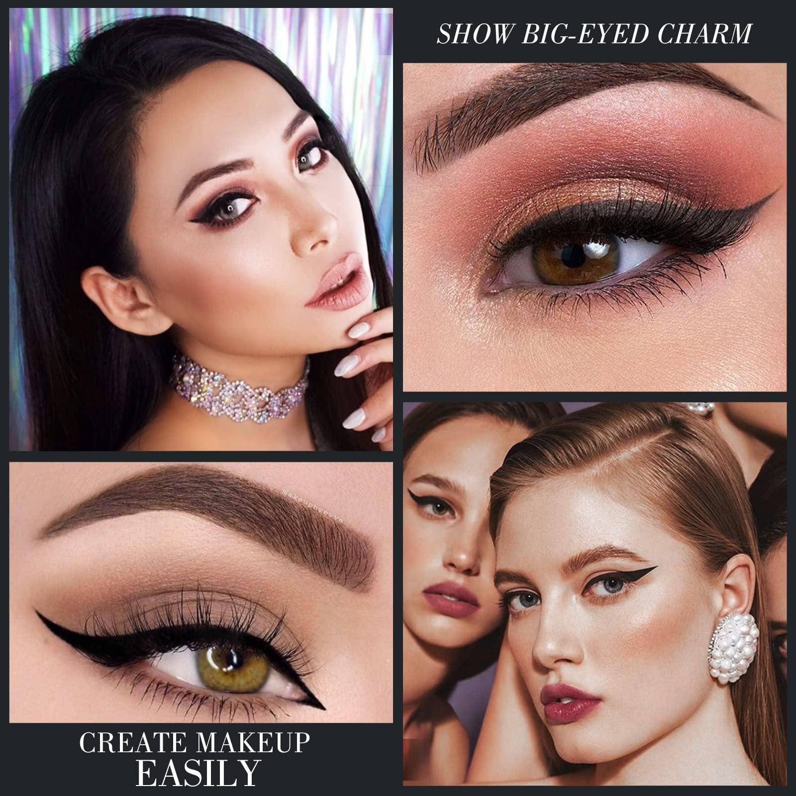 Create crisp lines or smoky wings with smudge- and water-resistant wear that lasts