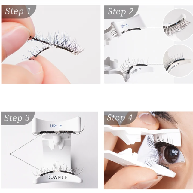 Magnetic, no-glue lashes that snap on in seconds for a natural, lifted look. Lightweight, comfortable, and reusable
