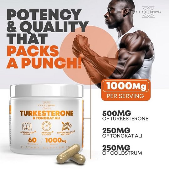 PrimeForce bottle—Ajuga turkestanica and Tongkat Ali capsules